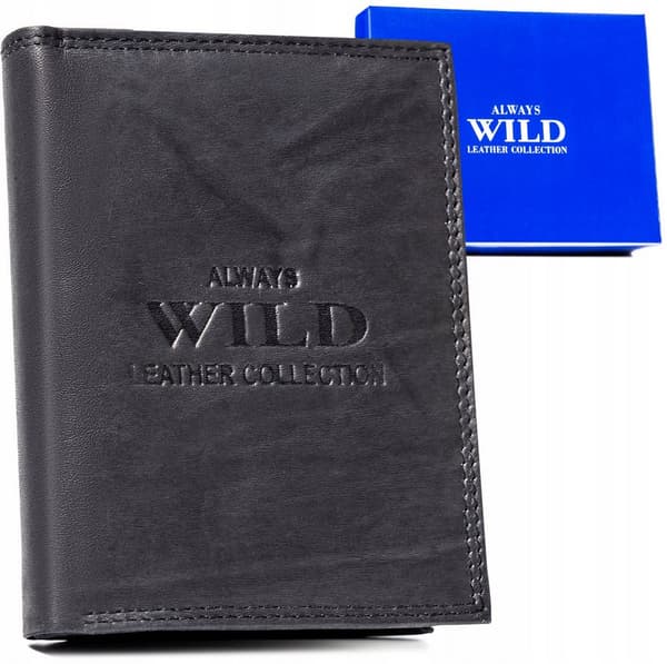Velká, vertikální pánská peněženka z přírodní kůže - Always Wild