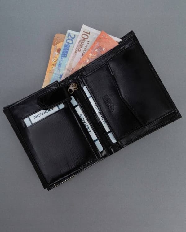 Velká, kožená pánská peněženka s RFID systémem - Ronaldo