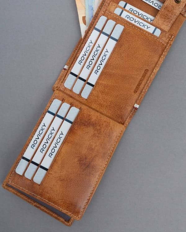 Velká, vlastenecká pánská peněženka se systémem RFID