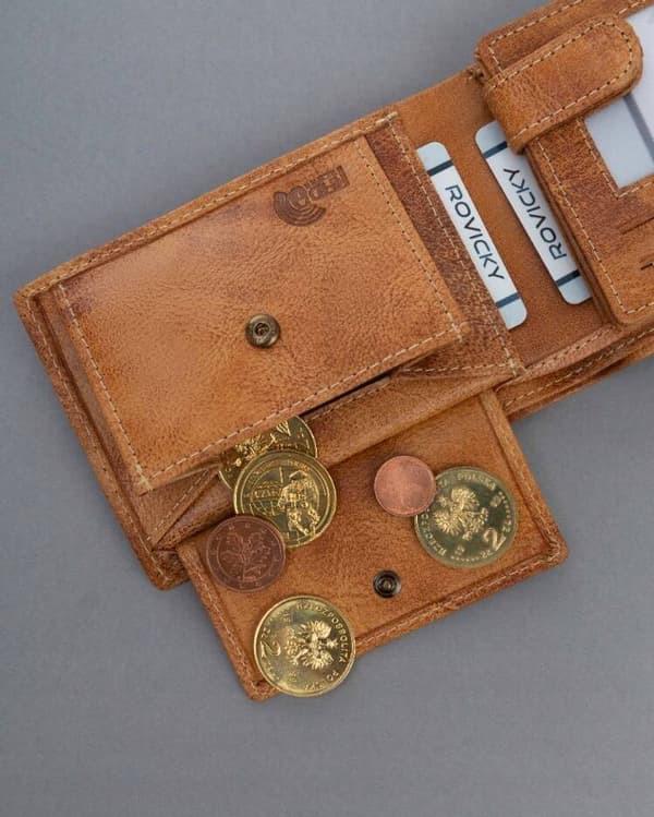 Velká, vlastenecká pánská peněženka se systémem RFID