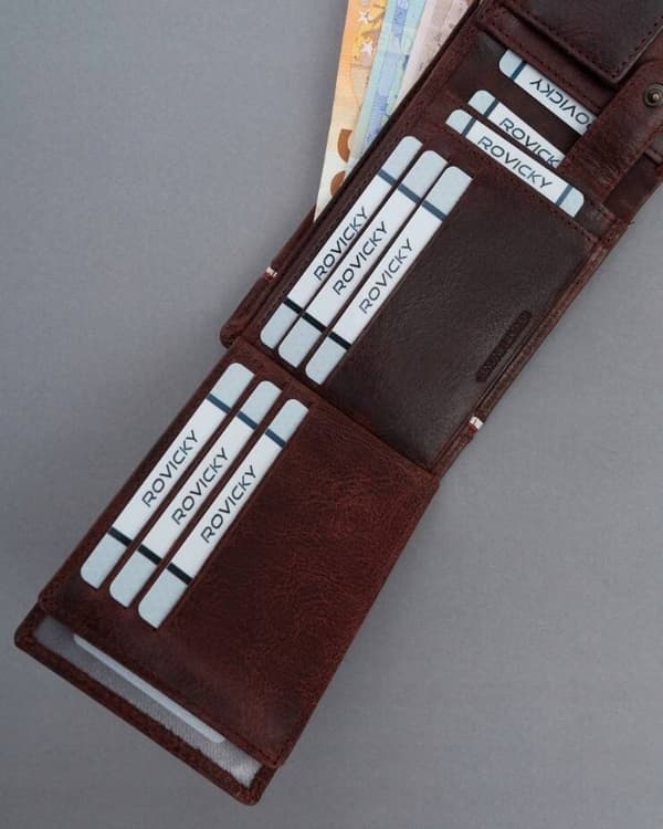 Velká, vlastenecká pánská peněženka se systémem RFID