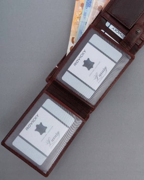 Velká, vlastenecká pánská peněženka se systémem RFID