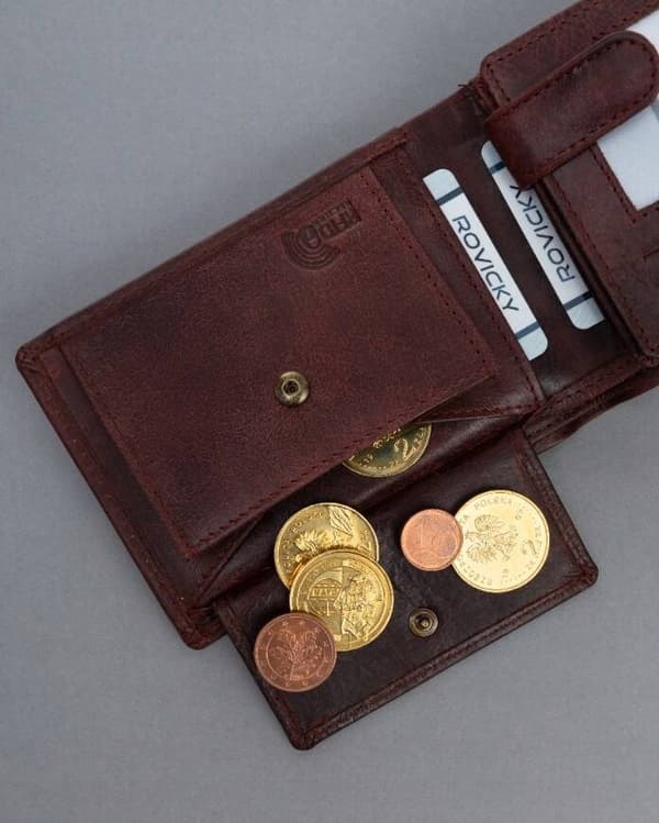 Velká, vlastenecká pánská peněženka se systémem RFID