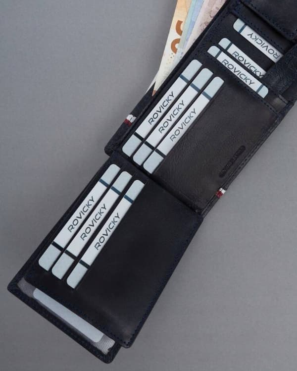 Velká, vlastenecká pánská peněženka se systémem RFID