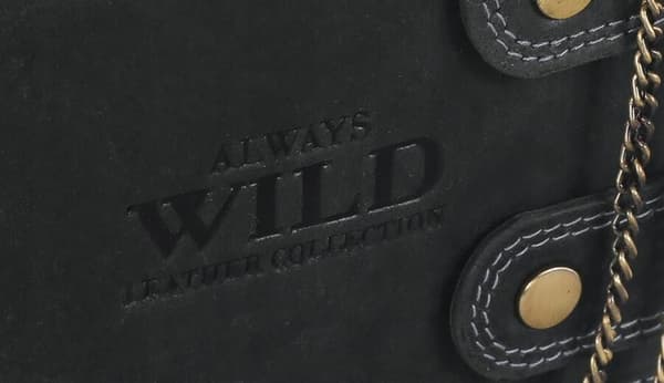 Suuri, nahkainen miesten lompakko RFID-järjestelmällä - Always Wild