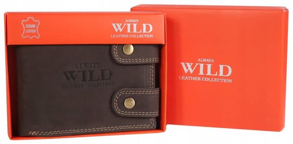 Velká, kožená pánská peněženka s RFID systémem - Always Wild
