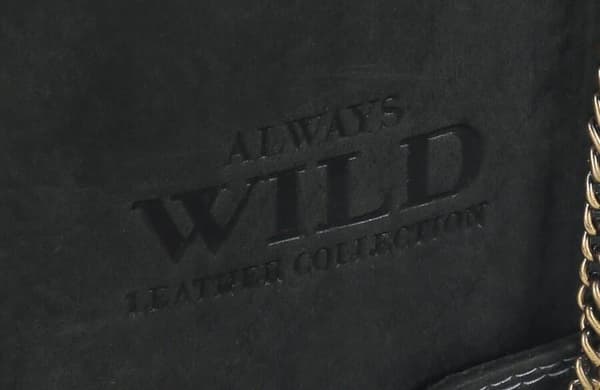 Atraktivní pánská kožená peněženka s mosazným řetízkem - Always Wild