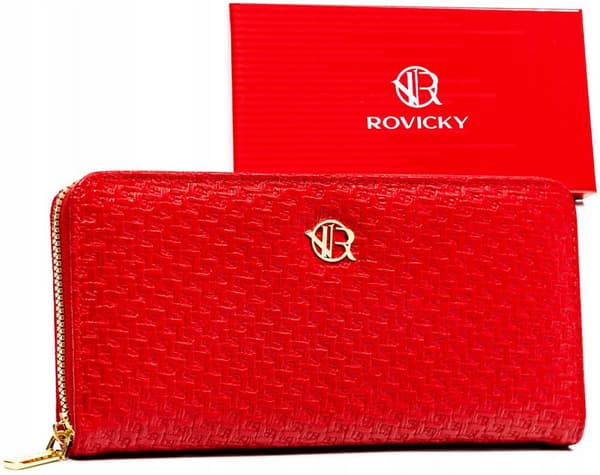 Elegantní dámská peněženka-penál na zip - Rovicky