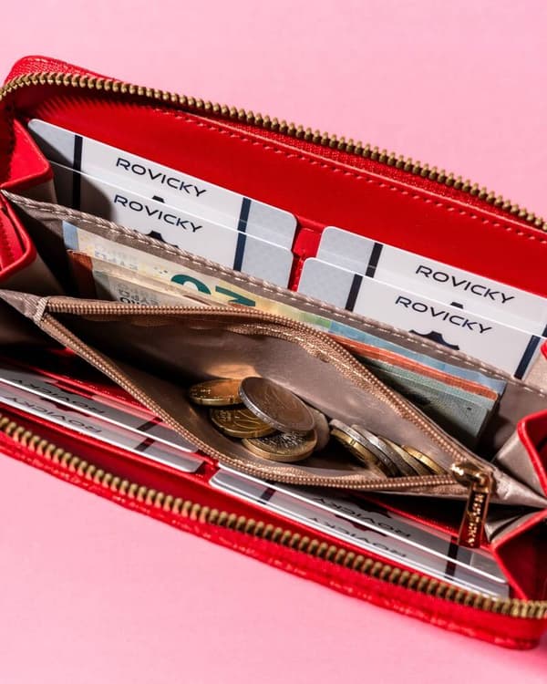 Velká dámská peněženka-penál na zip - Rovicky
