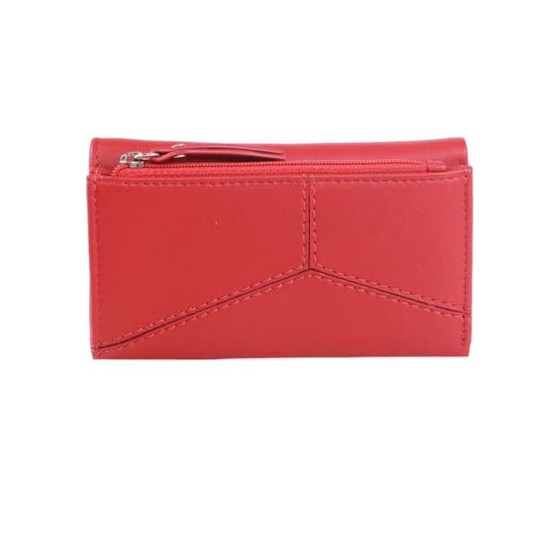 Eastern Counties Leather Paloma Polka Dot Leather Purse Red One Size