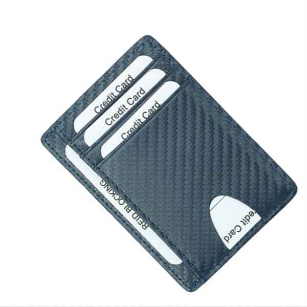 INF Miesten aito nahkainen RFID-suojattu ohut lompakko korttikotelolla