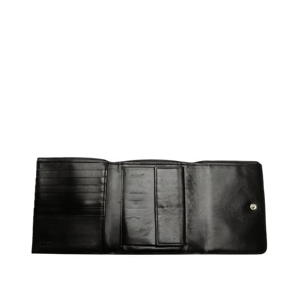 Pre-owned Prada Tessuto Small Wallet Black