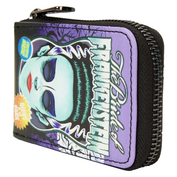 Loungefly Universal Monster Bride of Frankenstein Neon Mask card holder