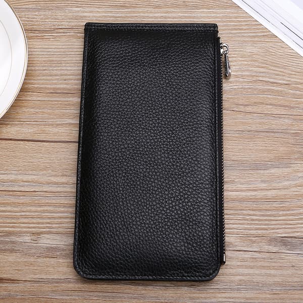 INF RFID-blockerande läderplånbok för män, Slim Bifold-plånbok 0
