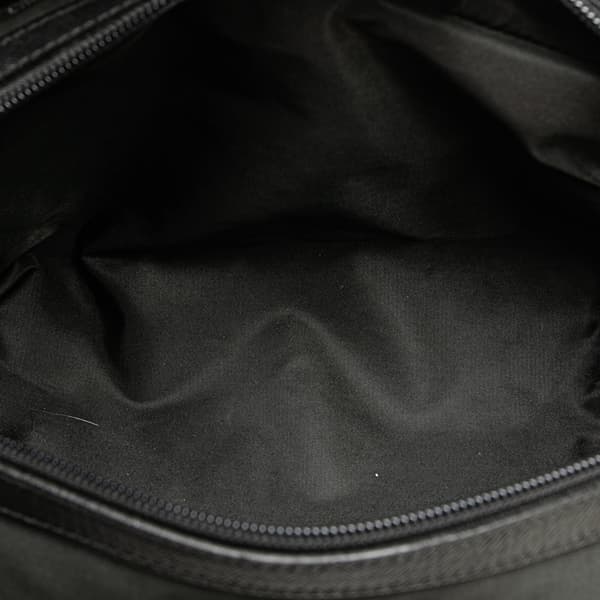 Pre-owned Prada Tessuto Double Zip Pouch Black