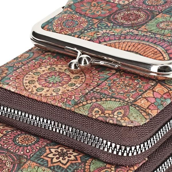 Etui - AVIZAR - Trippel Ficka - Mandala Motiv - Flerfärgad - Ekologiskt ansvarig