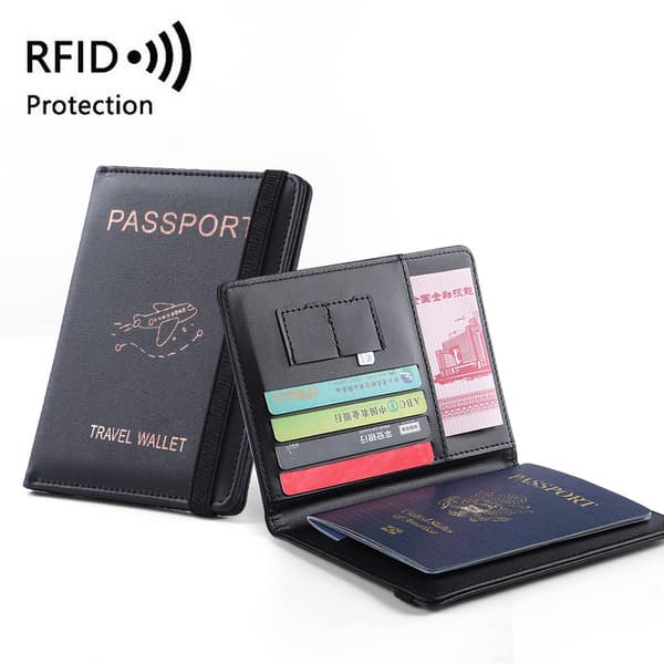 INF RFID-blokkerende passholder og reiselommebok
