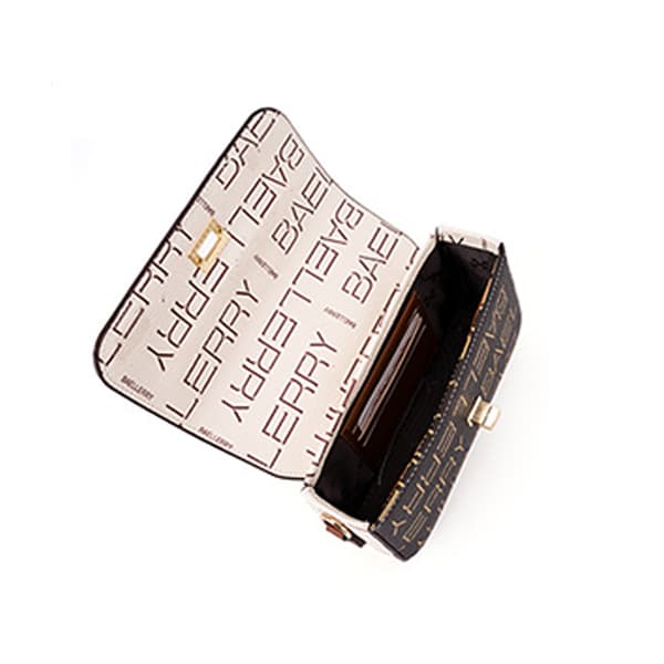 INF Off-White og brun skulderveske for kvinner