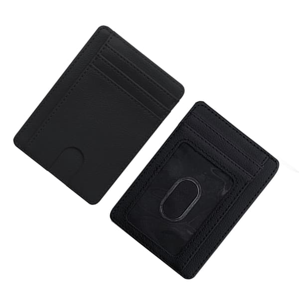 INF RFID-blockerande korthållare, 8 kortplatser PU-läderkortfodral
