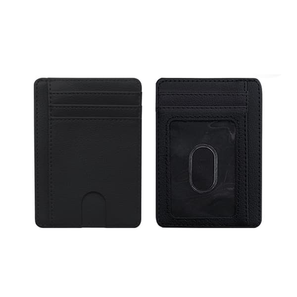 INF RFID-blockerande korthållare, 8 kortplatser PU-läderkortfodral