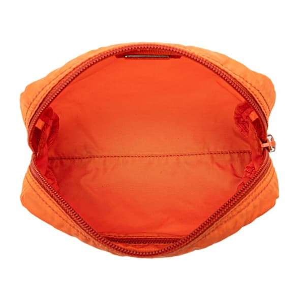 Pre-owned Prada Tessuto Pouch Orange