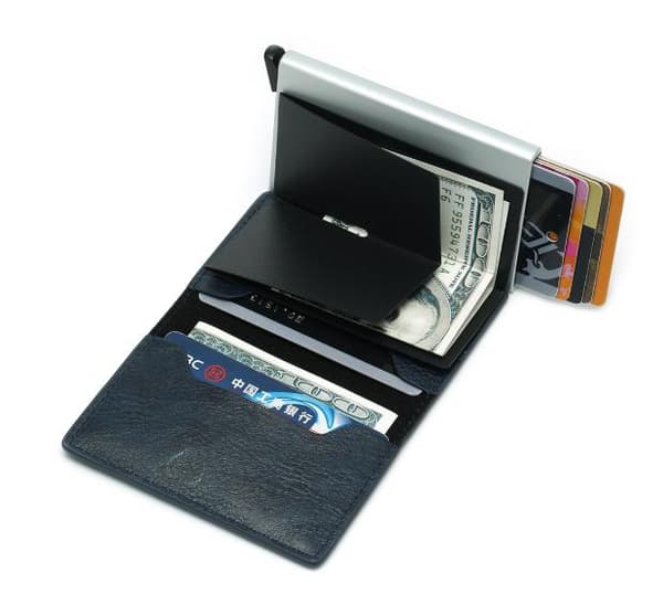 PopUp Smart card holder pushes forward 8 cards RFID-NFC Secure