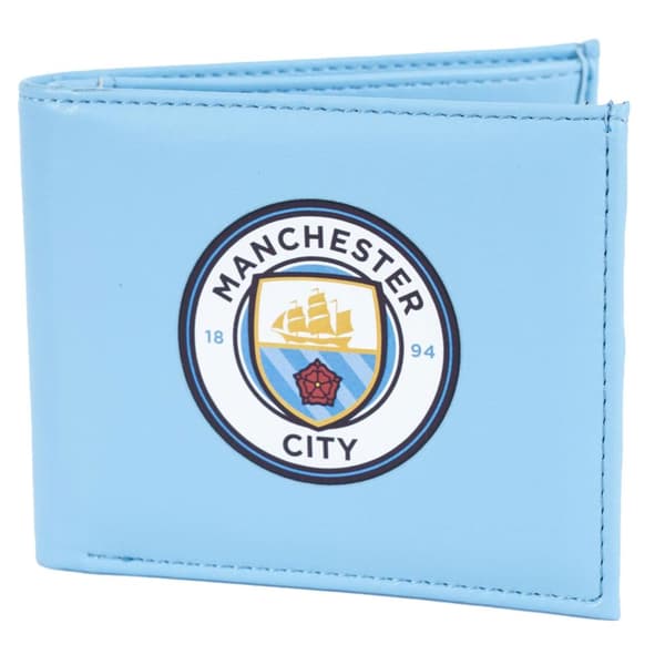 Manchester City FC Crest PU pung Sky Blue/White One Size