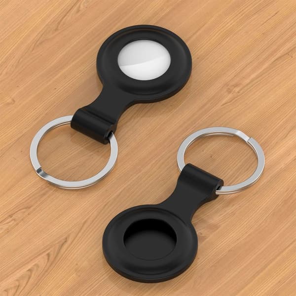 Tech-Protect-kotelo ja avaimenperä Apple AirTag - musta