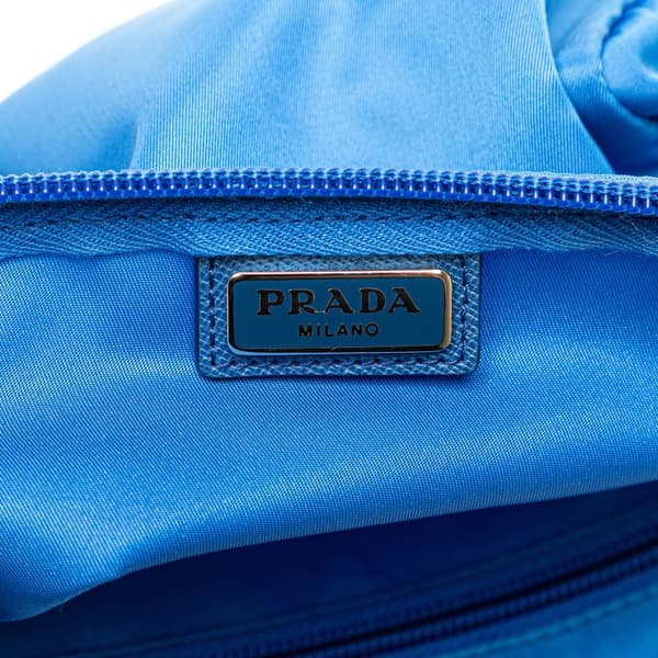 Pre-owned Prada Tessuto Pouch Blue