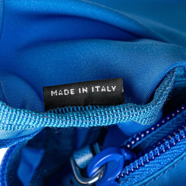 Pre-owned Prada Tessuto Pouch Blue