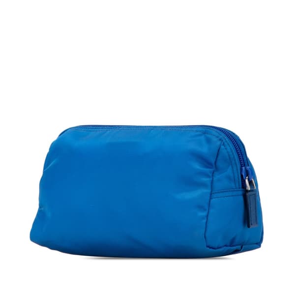 Pre-owned Prada Tessuto Pouch Blue