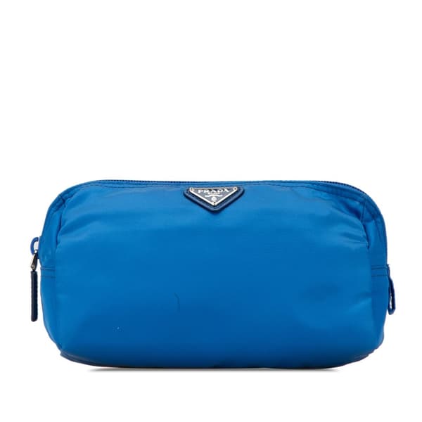 Pre-owned Prada Tessuto Pouch Blue