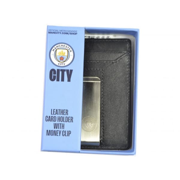 Manchester City FC Leather Money Clip Wallet