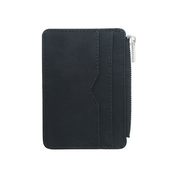 INF Ny slim bifold lommebok for menn med myntlomme med glidelås