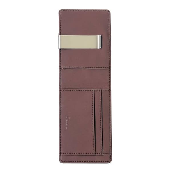 Slim plånbok för män, PU-läder Bifold Money Clip Card Hållare