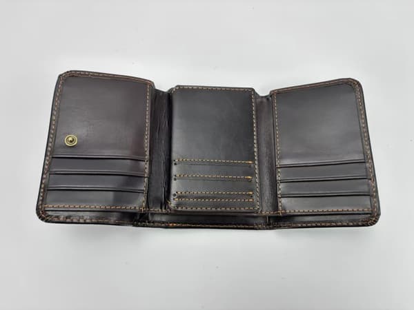 INF RFID-blockerande plånbok, läderplånbok för män, Slim Bifold-plånbok