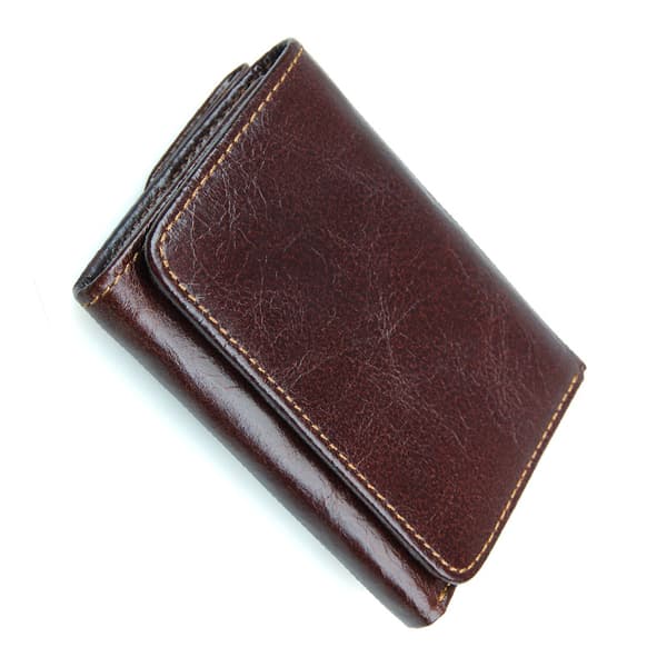 INF RFID-blockerande plånbok, läderplånbok för män, Slim Bifold-plånbok