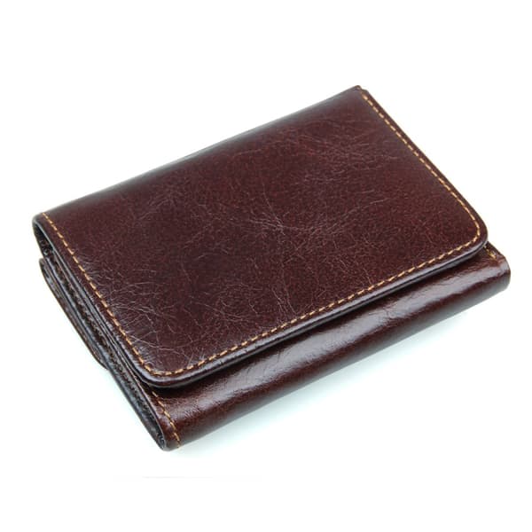 INF RFID-blockerande plånbok, läderplånbok för män, Slim Bifold-plånbok