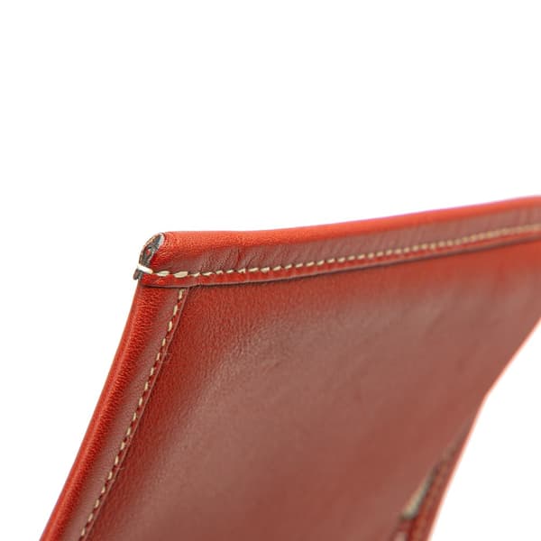 Pre-owned Hermès Petit H Swift Flaneur Forever Passport Case Red