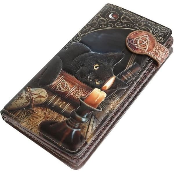 Lisa Parker Witching Hour myntväska i svart PU - NEMESIS NOW - 19x10x3cm
