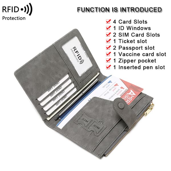 INF RFID-beskyttet Reiseveske med Passholder