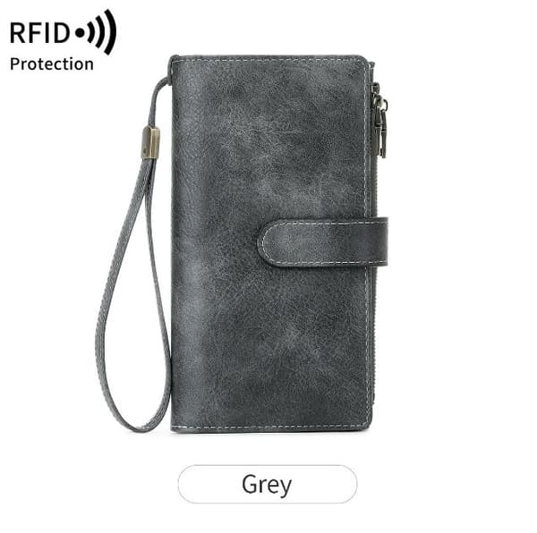 INF RFID-skyddad Damplånbok i Läderimitation - Svart