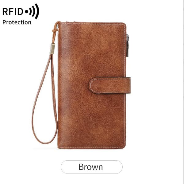 INF RFID-skyddad Damplånbok i Läderimitation - Svart