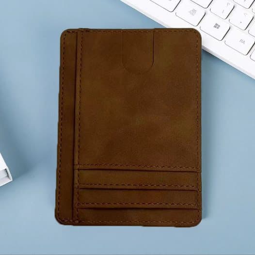 INF RFID-spärrande korthållare, slimmad minimalistisk plånbok framtill
