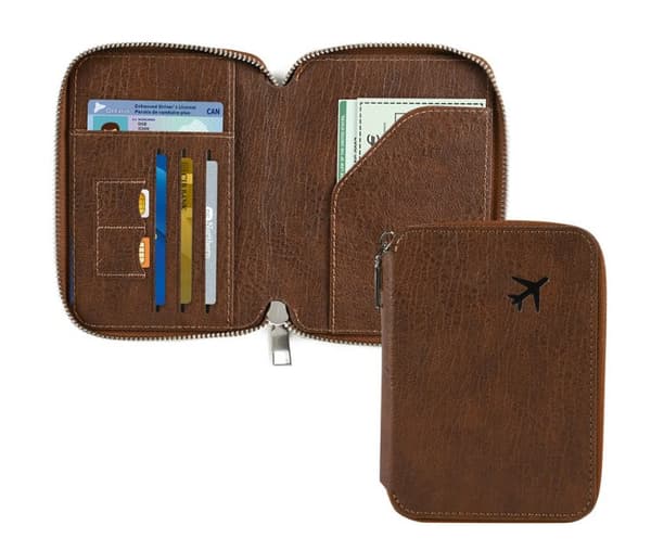 INF RFID-blokkerende passholder og reiselommebok
