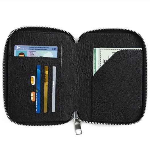 INF RFID-blokkerende passholder og reiselommebok