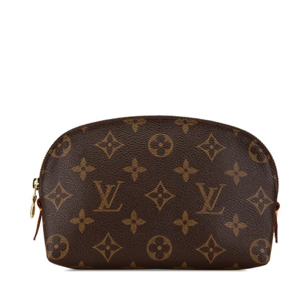 Pre-owned Louis Vuitton Monogram Cosmetic Pouch Brown