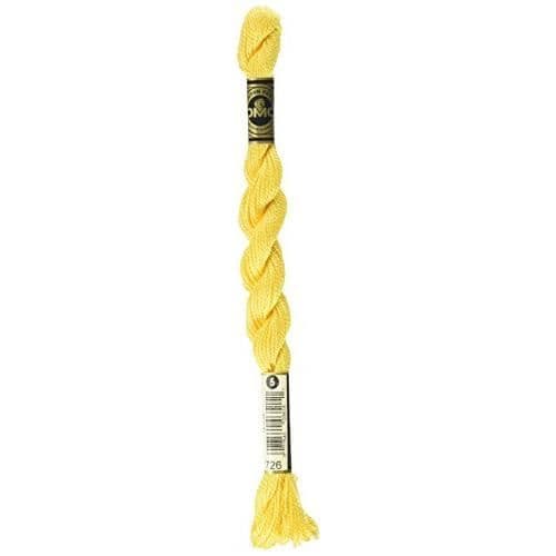 DMC 115 5-726 Pearl Cotton Thread Light Topaz Storlek 5