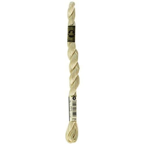 DMC 115 5-739 Pearl Cotton Thread Ultra Very Light Tan Storlek 5