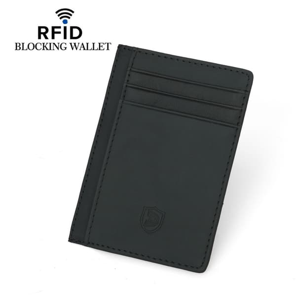 INF RFID-blockerande läderplånbok - slimmad och kompakt design